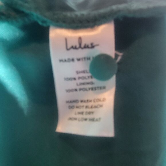 Lulus Midnight Mood Teal Green Floral Print Tiered Maxi Dress Size XL - Picture 8 of 9